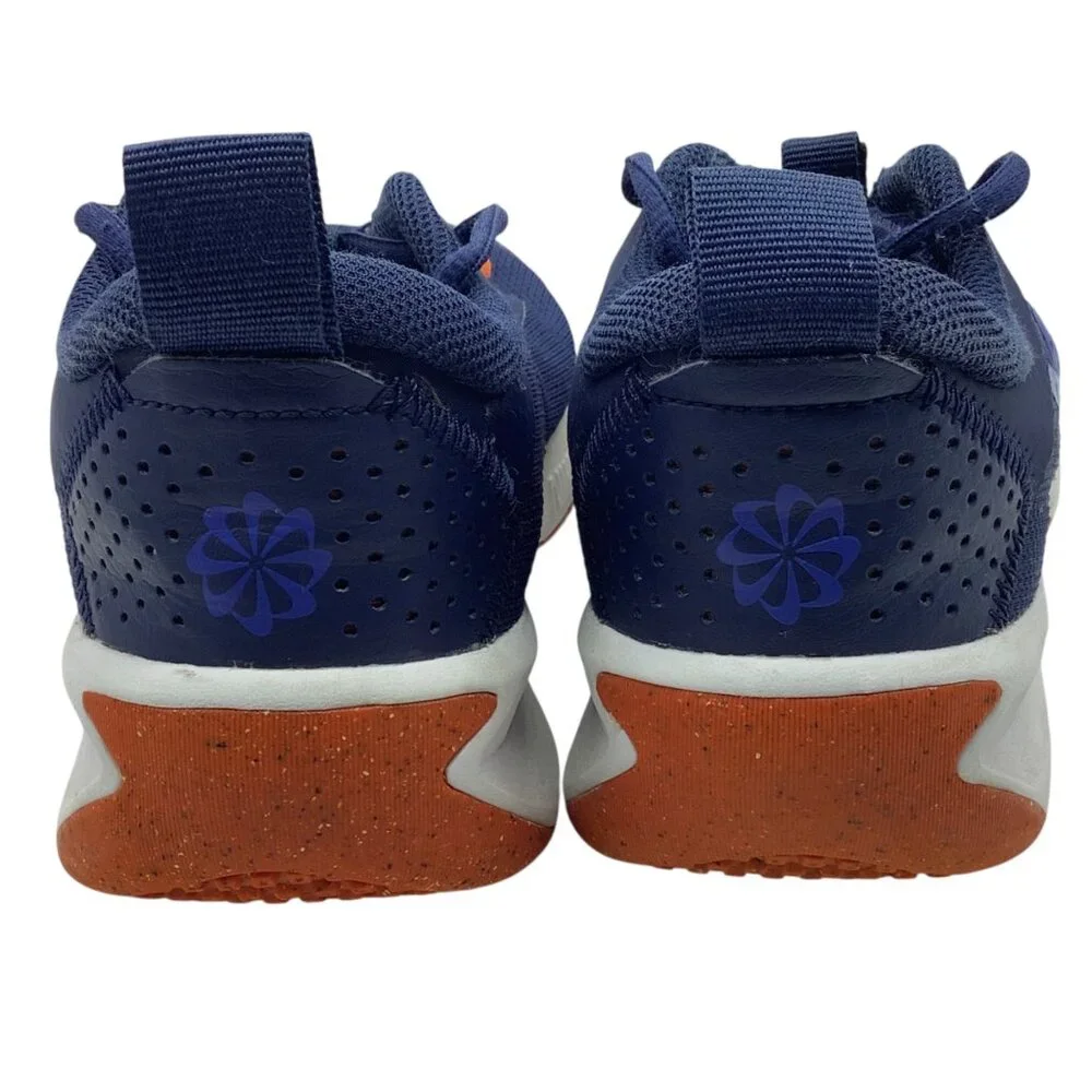 Nike Omni Multi-Court Athletic‎ Shoe DM9021-400 US Youth 5 Navy Blue Orange